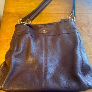 Coach pebble grain leather Hallie shoulder bag